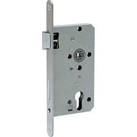 ABUS - Mortice Lock for Flat Doors ES PZ2 L S 5572 20-61705, Silver