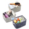 6 Pcs Storage Basket Foldable Cube Fabric Bins Square Mini