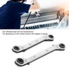 HVAC Service Wrench 3/8 to 1/4in 5/16 to 1/4in Stainless