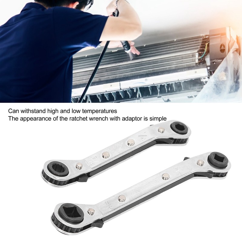 HVAC Service Wrench 3/8 to 1/4in 5/16 to 1/4in Stainless