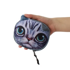 Millya UK Creative Waterproof Foldable Large Shopping Bag Travel Recycle Bag with Side Pocket (6931+Blue)