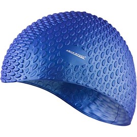 Aqua Speed Badekappe Lange Haare Mädchen | Schwimmhaube Damen | Bademütze wasserdicht | Schwimmkappe Silikon | Schwimmmütze | Swimming Cap for Long Hair | Sport | Silikon | lila | Bubble