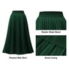 DRESSTELLS Pleated Midi Skirts for Women, Aline Long High Elastic
