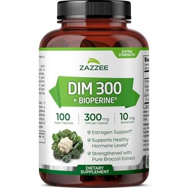 DIM 250 mg  120 Veggie Caps  10 mg BioPerine  4 Month Supply  Plus Pure Broccoli Extract  Vegan and Non-GMO  250 mg per Capsule  Extra Strength       