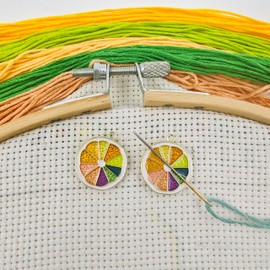 Lemon Needle Minder Magnet, Magnetic Needle Holder for Embroidery Needlework,Cross Stitch Supplies（2 PCS）