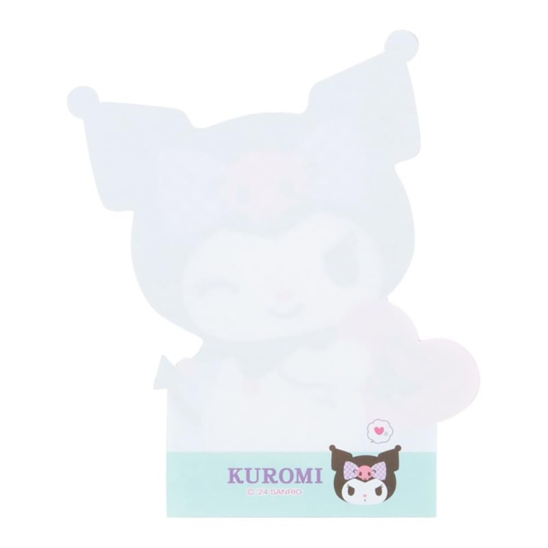 Sanrio 462161 Kuromi Character Shaped Memo, 5.0 x 4.3 x