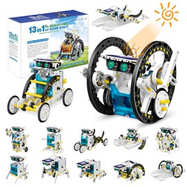 Kit de Robot Solar para Niños - 13 en 1 Juguete Educativo de Ciencia STEM Juego de Juguetes de Ciencias de La Construcción - Kits de Robótica de Ciencias Educativas Regalos para Niños 8+ Años