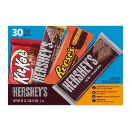 Hershey's, Kit Kat, Reese's Full Size Candy Bars 30ct – Ultimate Variety Pack
