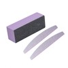 minkissy 6pcs Nail File Three Sides Sponge File Nail Buffer