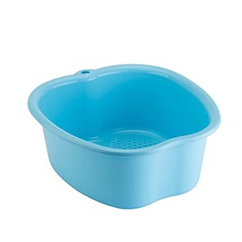 Foot Soaking Bath Basin Foot Spa Bath Massagers Basin Sturdy Durable Foot Bath Large Size Soaking Feet Bucket Massage Basin for Pedicure Spa Relief Stress Help Sleep Home Use (Blue)