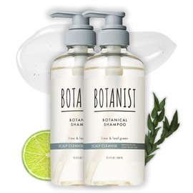 Botanist Keratin Shampoo for Women & Men, Dry Scalp & Itchy Scalp Shampoo by Protein, Collagen& Honey Extract in Japan, Paraben & Sulfate Free SHAMPOO, Lime& Green Leaf 15.5 Fl Oz, 2EA, SCALP CLEANSE
