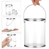 Yalikop 4 Pack Clear Paint Cans with Metal Lids, Plastic