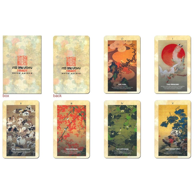 Tarot Card Divination Ito Jakuchu Tarot (Large Arcana Only, 22