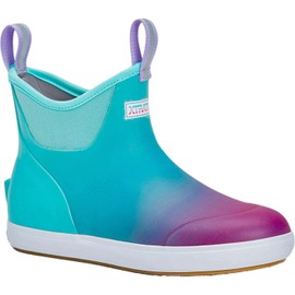 XTRATUF Women's Durable Waterproof Breathable Slip-Resistant 6 Inch Ankle Deck Boots, Blue Aurora, 8