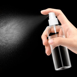 Uootach SET di 8 100ML Spruzzino piccolo, Spruzzino Nebulizzatore Bottiglie, con 8 etichette e 2 imbuti, Portatile Bottiglia ricaricabile per i viaggi, Ideale per profumi, disinfezione, oli