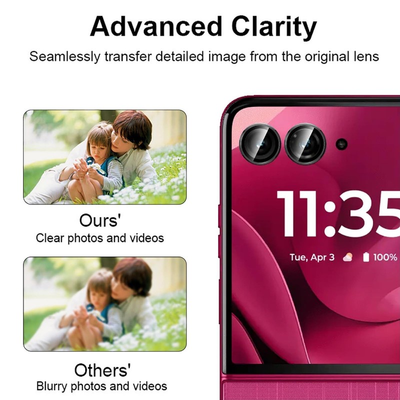 GIOPUEY [Complete Protection Camera Protection Compatible with Motorola Razr 60