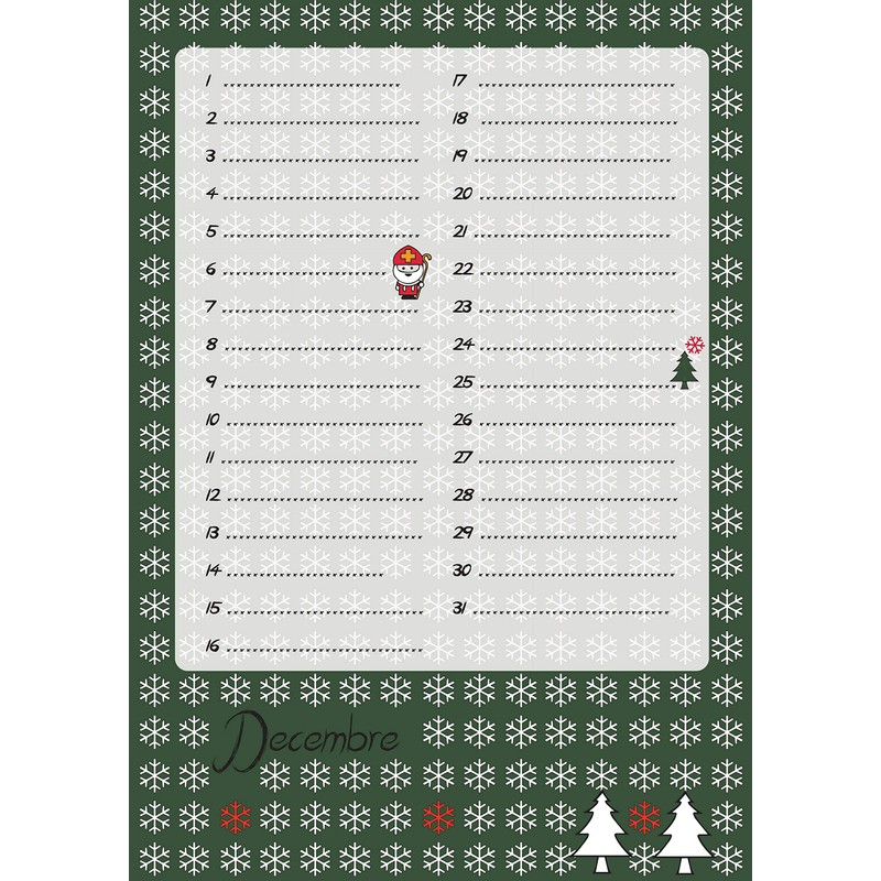 Perpetual Birthday Calendar - Birthday Gift - 14 Pages Spiral