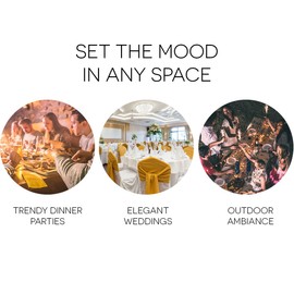 MODGY Luminary Lanterns 4-Pack - Floating LED Candles with Batteries Included - Luminaries are Great for Weddings, Parties, Patios & Celebrations of All Kinds (Dragonfly)