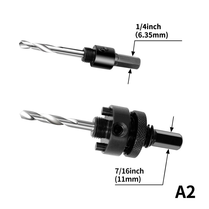 Drill Bit Set LAIWEI 5 Piece Hole saw arbor 1