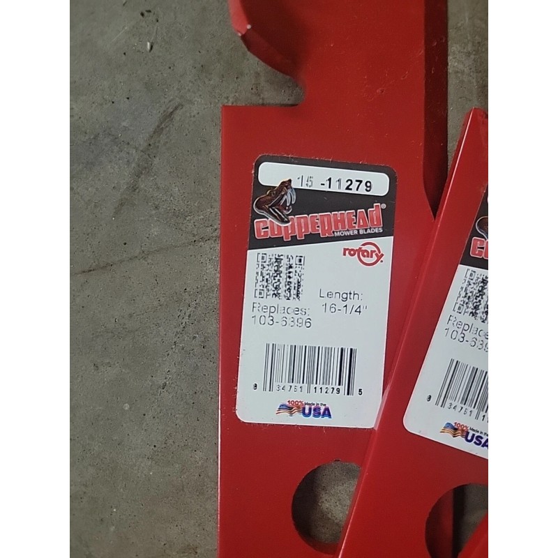 Copperhead NEW 3 Pack HD Mulching Blades for 48" Exmark