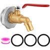 Enoch's Land 55 Gallon Drum Spigot,2" Brass Barrel Faucet with