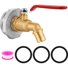 Enoch's Land 55 Gallon Drum Spigot,2" Brass Barrel Faucet with EPDM Gasket for 55 Gallon Drum