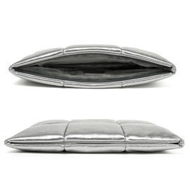 KAYOND 13.3-14 Inch Puffy Laptop Sleeve for MacBook Pro 14 M5 M4/M3/M2/M1 Pro/Max 2026-2021, MacBook Air M4 M5 2025 M3 M2 M1,Sliver