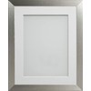 Frame Company Simpson Range Silver 9x7 inch Frame With White Mount for 7x5 inch *Choice of Sizes* Fitted with Real Glass