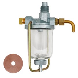 Fuel Sediment Bowl Assembly 370832R91 for Farmall H IH M cub International Tractor fuel sediment bowl Glass Gas Strainer for Super H HV MV W4 OS4 Massey Ferguson 300 340 350 400 460 560 650 706 756