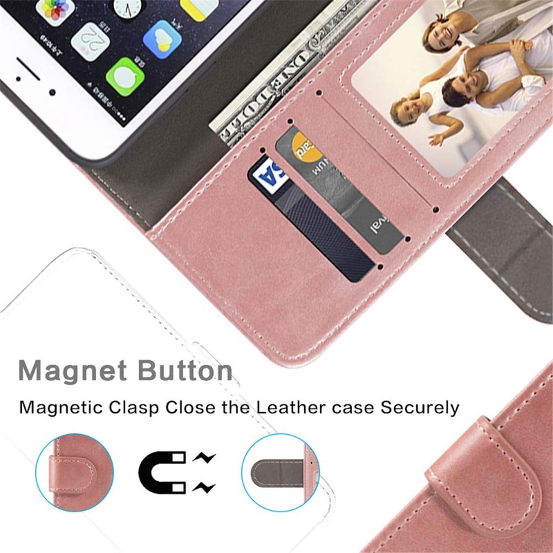 Shantime Stylish Leather Wallet Case Compatible with AGM Glory G1S,