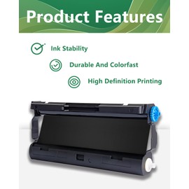 YUANQIMM 4-Pack Compatible with Brother PC501 Fax Cartridge, Black, 150 Sheets