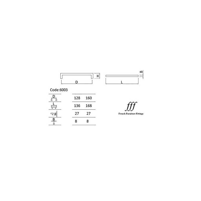 French Furniture Fittings Polished Chrome Kitchen Cabinet D Pull Handles