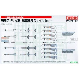Fine Molds FNMFP031 1:72 Fine Molds US Air-to-Air Missile Set