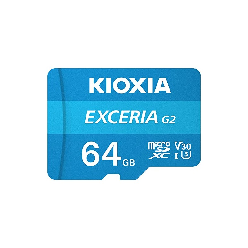 microSDXC 64GB KIOXIA EXCERIA G2 UHS-I U3 V30 4K A1