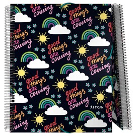 Grafoplás 39822444 Folder with 30 Pockets A4 Spiral Bound Polypropylene Cover Emblem Closure with Transparent Envelope Elena Corredoira Collection Hope