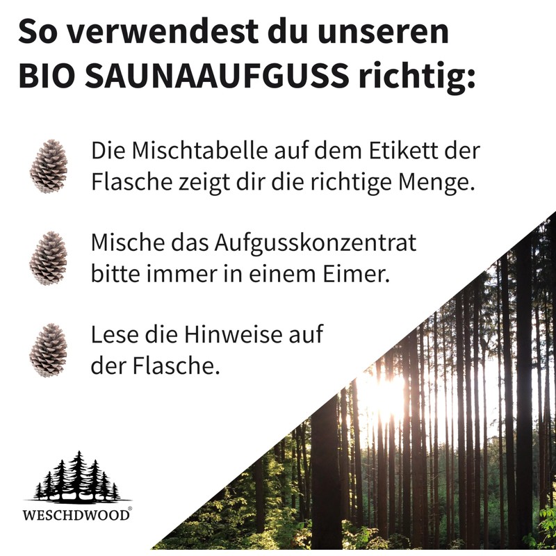 Weschdwood Premium Organic Sauna Infusion - 100 ml - 3