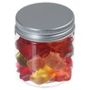 Pohli 75 ml PET Jars Transparent with Aluminium Lid, Pack