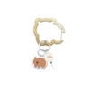 Rare Animal Acrylic Carabiner with Reel Wombat