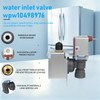 WPW10498976 W10498976 Refrigerator Ice Maker Water Inlet