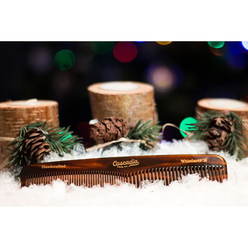 Cascadia Comb Co. Handcrafted Whistler Tortoise Comb
