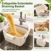 Foldable Hanging Sink Drain Basket, New Space‑Saving Sink Strainer, White