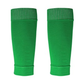 Paquete de 2 calcetines de compresión para piernas de fútbol profesional para pantorrillas, sobre la pantorrilla, fútbol, béisbol, baloncesto, rugby, lucha última intervensión, Verde, 6