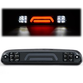 GRAND ORANGE LED 3rd Third Brake Light Compatible With 1999-2016 Ford F250 F350 F450 F550 SD Super Duty High Mount Rear Brake Stop Light Cargo Lamp Chrome Housing Smoke Lens YC3Z13A613BA
