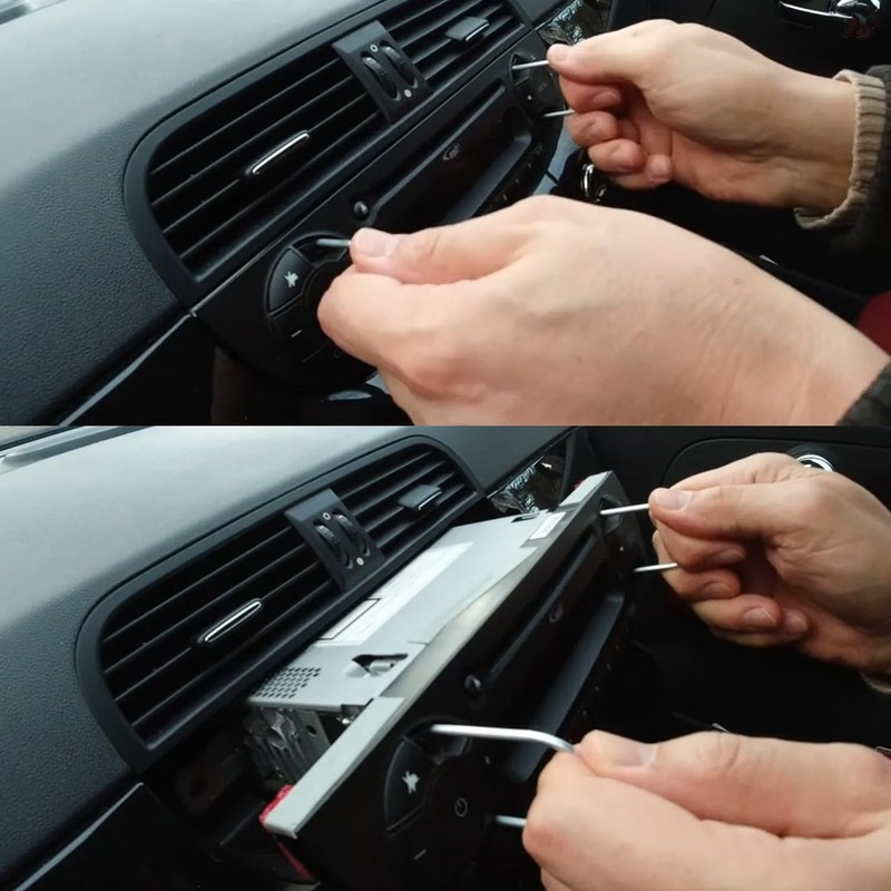 4PCS Car Radio Removal Tool Kit, U & V Shape