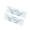 Motoforti 2pcs Silver Tone Angel Wings Pattern Auto Car Sticker