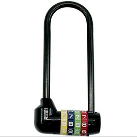 4 Digit Combination Padlock - 7.4 inch /19cm with Long Shackle - Heavy Duty Outdoor Waterproof Lock - Pad Lock for Bicycles, Gates, Mountain Bike, Gym, School, Shed & Lockers
