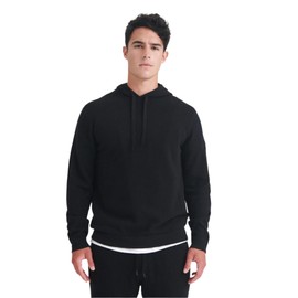 NAADAM Mens The Off-Duty Cashmere Hoodie, Black, M