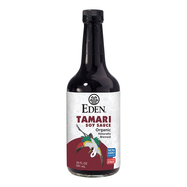 Eden Organic Tamari, 20 fl oz Amber Glass, Domestic, Naturally Brewed in U.S.