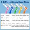 30 Pcs Interdental Brushes Angle, Braces Brush, Dental Floss Brush