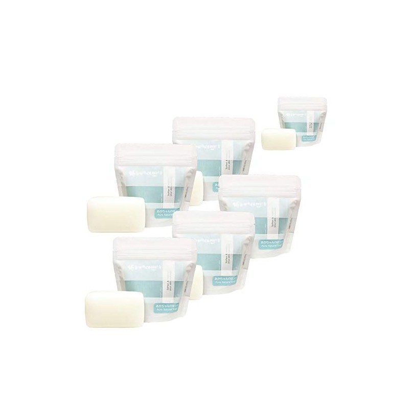 100% Soap Base "Aka-chan no Cheek" Soap White Package 5